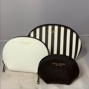 Trio of zippered storage bags